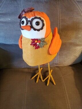 Orange Decorative Plush Bird Figurine - Seasonal Pet Decor Target Featherly Frie